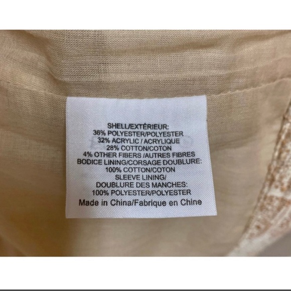 Tory Burch Cream Textured Dress and Jacket Set - Picture 9 of 12